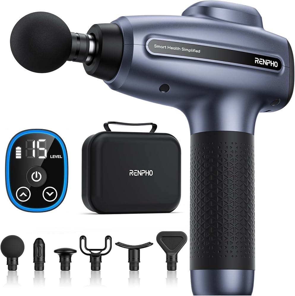 Renpho Massage Gun Deep Tissue, 15 Speed Levels, 3200W